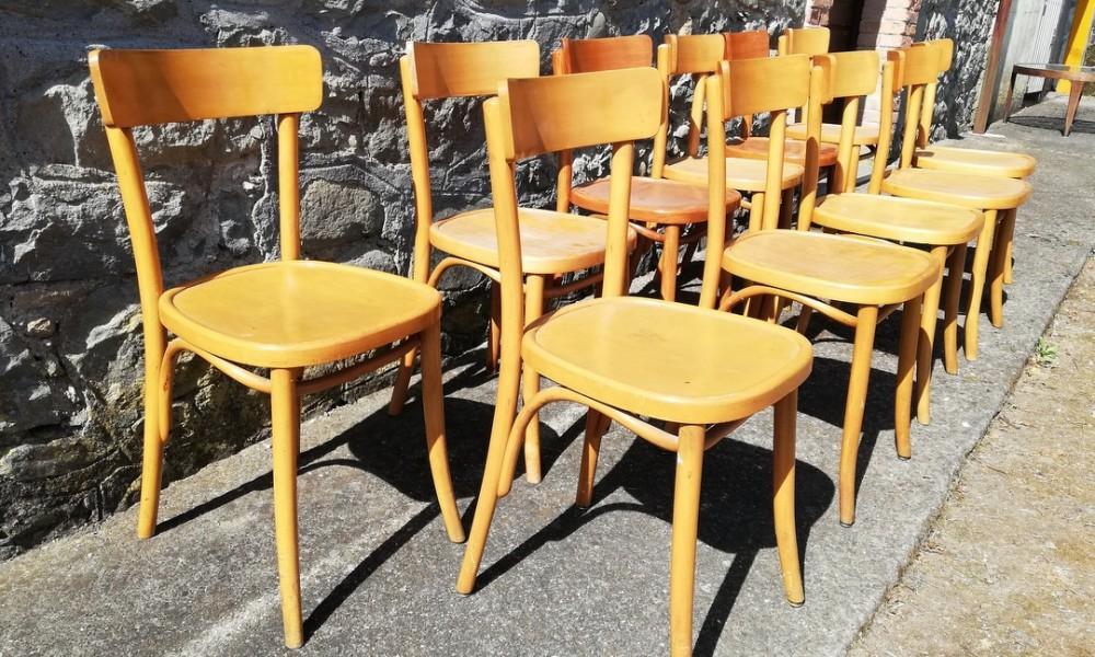 11 S.P. & C. BISTRO CHAIRS