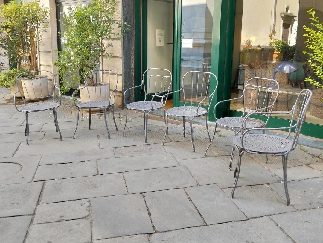 sedie giardino grigie