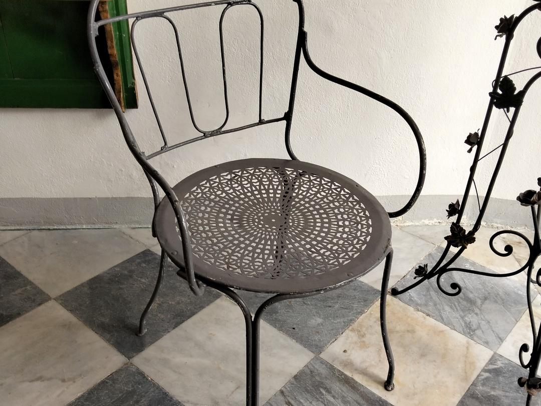 sedie giardino grigie