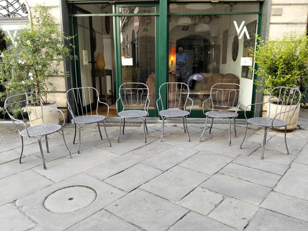 sedie giardino grigie